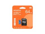 ADATA Premier microSDXC UHS-I Class10 AUSDX64GUICL10A1-RA1 64GB снимка №2