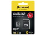 Intenso MicroSDHC UHS-I C10 90MB/s inkl. SD-Adapter 32GB снимка №4