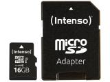 Описание и цена на Memory Card Intenso 16GB SDHC 16GB UHS-I Class 10, U1 inkl. SD-Adapter