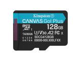 Flash ( флаш памет ) 128GB Kingston Canvas Go! Plus microSDXC A2 U3 V30 Card SDCG4/128GBSP Флашка ( флаш памет ) Kingston Canvas Go! Plus microSDXC A2 U3 V30 Card SDCG4/128GBSP