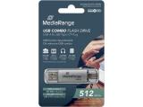 512GB MediaRange MR940-1 USB Stick, silver снимка №3 MediaRange MR940-1 USB Stick, silver 512GB снимка №3