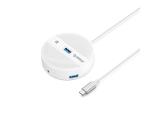 Описание и цена на USB Hub Orico  HUB USB3.1 Type-C 4 port - 4 x USB3.0 White, Audio/Mic x 1 - YS4-C3-03-WH-BP