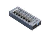 Описание и цена на USB Hub Orico  USB3.0 HUB 7 port with Power Adapter, On/Off buttons, Aluminium - AT2U3-7AB-EU-GY