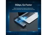 Orico USB3.0 HUB 7 port with Power Adapter, On/Off buttons, Aluminium - AT2U3-7AB-EU-GY  снимка №5