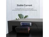 Orico USB3.0 HUB 7 port with Power Adapter, On/Off buttons, Aluminium - AT2U3-7AB-EU-GY  снимка №6