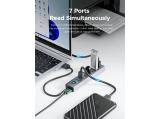 Orico USB3.0 HUB 7 port Black - CL7U-U3-10-GY-BP  снимка №5