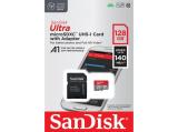 128GB SanDisk Ultra MicroSDXC U1 A1 Class 10 inkl. Adapter, SDSQUAB-128G-GN6IA снимка №2 SanDisk Ultra MicroSDXC U1 A1 Class 10 inkl. Adapter, SDSQUAB-128G-GN6IA 128GB снимка №2