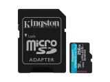Описание и цена на Memory Card Kingston 256GB Canvas Go! Plus microSDXC A2 U3 V30 Card + Adapter 