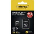 Флашка ( флаш памет ) Intenso microSDXC UHS-I Professional (black, U3, Class 10), 3433492