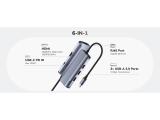 Cudy UH606 6-in-1 USB-C Hub with Gigabit Ethernet Port  снимка №3