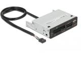 Флаш памет DeLock 3.5 USB 2.0 Card Reader 5 Slot + 1 x USB 2.0 Type-A, 91708. Цена и спецификации.