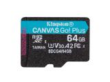 Флашка ( флаш памет ) Kingston Canvas Go! Plus microSDXC A2 U3 V30 Card SDCG4/64GBSP
