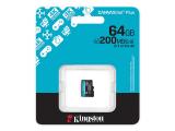 64GB Kingston Canvas Go! Plus microSDXC A2 U3 V30 Card SDCG4/64GBSP снимка №2 Kingston Canvas Go! Plus microSDXC A2 U3 V30 Card SDCG4/64GBSP 64GB снимка №2