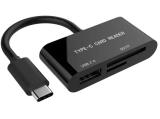 Flash ( флаш памет ) Gembird Compact USB Type C SDXC Combo Cardreader black, UHB-CR3-02 Флашка ( флаш памет ) Gembird Compact USB Type C SDXC Combo Cardreader black, UHB-CR3-02