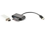 Gembird Compact USB Type C SDXC Combo Cardreader black, UHB-CR3-02 снимка №5 Gembird Compact USB Type C SDXC Combo Cardreader black, UHB-CR3-02 снимка №5