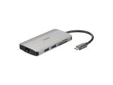 Флашка ( флаш памет ) D-LINK DUB-M810 8-in-1 USB-C Hub with HDMI/USB-PD/GBE/SD-R