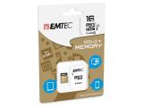 Emtec Gold + microSDHC UHS-I U1 with Adapter, ECMSDM16GHC10GP 160GB снимка №2