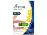 32GB MediaRange Paper-Clip Stick, Green, MR977 снимка №2 MediaRange Paper-Clip Stick, Green, MR977 32GB снимка №2