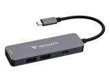 Флаш памет Verbatim USB-C Essentials Multiport HUB 4-Port, 32155. Цена и спецификации.