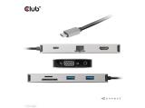 Club 3D CSV-1594 USB‑C 5Gbps 9‑in‑1 Hub HDMI 4K60Hz VGA USB‑A×2 RJ45 SD/MicroSD USB‑C Female снимка №5 Club 3D CSV-1594 USB‑C 5Gbps 9‑in‑1 Hub HDMI 4K60Hz VGA USB‑A×2 RJ45 SD/MicroSD USB‑C Female снимка №5