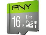 Flash ( флаш памет ) 16GB PNY Elite MicroSDHC 85MB/s +Adapter, P-SDU16GU185GW-GE Флашка ( флаш памет ) PNY Elite MicroSDHC 85MB/s +Adapter, P-SDU16GU185GW-GE