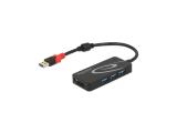 Нови модели и предложения за флашка DeLock USB HUB USB3.1 TypeA -> 3x USB3.0 TypeA +2x slot SD, 62899