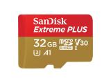 Flash ( флаш памет ) 32GB SanDisk MicroSDHC Extreme PLUS UHS-I, SDSQXBG-032G-GN6MA Флашка ( флаш памет ) SanDisk MicroSDHC Extreme PLUS UHS-I, SDSQXBG-032G-GN6MA