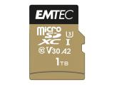 Описание и цена на Memory Card Emtec 1000GB microSDXC 1TB UHS-I U3 V30 A2 SpeedIN, ECMSDM1TXC