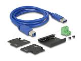 DeLock External Industry Hub 4 x USB 5 Gbps Type-A with 20 kV ESD protection, 63309 снимка №4 DeLock External Industry Hub 4 x USB 5 Gbps Type-A with 20 kV ESD protection, 63309 снимка №4