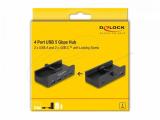 DeLock USB Хъб, 4 порта, 5 Gbps, 2 x USB-A, 2 x USB-C, 64262  снимка №5