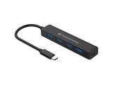Флашка ( флаш памет ) Conceptronic 4-Port Hub USB-C3.2Gen1->4xA3.0 without network. sw, CTC4USB3