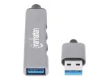 Manhattan 4Port USB-A Hub 3x480Mbit/s 1xGbit/s USB-A connector, 168427  снимка №2