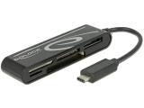 Нов модел кард рийдър DeLock Card Reader USB2.0-C Stecker 5 Slots 91739
