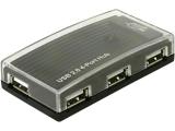 Flash ( флаш памет ) DeLock USB-HUB 4-Port USB, black, with external power supply, 61393 Флашка ( флаш памет ) DeLock USB-HUB 4-Port USB, black, with external power supply, 61393