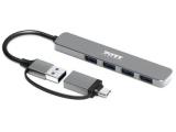 Port USB-C Hub 4 3.0 5Gbps Splitter Adapter Grey, 900161  снимка №2