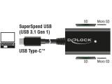 DeLock USB 3.1 Gen 1 Card Reader USB Type-C Stecker 4 Slots, 91740  снимка №2