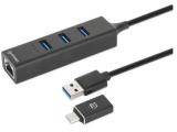 Нови предложения за USB Hub Manhattan 3-Port USB 3.0 Type-C/A Combo Hub + Network Adapter, 180894 Нови модели и предложения за флашка Manhattan 3-Port USB 3.0 Type-C/A Combo Hub + Network Adapter, 180894
