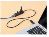 Manhattan 3-Port USB 3.0 Type-C/A Combo Hub + Network Adapter, 180894  снимка №5