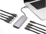 DeLock 7 Port USB 10 Gbps Hub and 4K HDMI output with USB Type-C connection and PD 3.0 90W, 64323 снимка №3 DeLock 7 Port USB 10 Gbps Hub and 4K HDMI output with USB Type-C connection and PD 3.0 90W, 64323 снимка №3