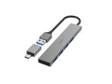 Описание и цена на USB Hub Hama USB хъб, 4 порта, USB 3.2 Gen 1, 5 Gbit/s, ултратънък, вкл. USB-C адаптер, 200141