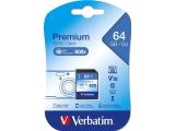 64GB Verbatim Premium SDXC Class 10 V10 U1 retail, 44024 снимка №2 Verbatim Premium SDXC Class 10 V10 U1 retail, 44024 64GB снимка №2