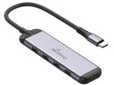 Флаш памет MediaRange USB HUB 4-Port 3x USB-C 3.2 / 1x USB-C PD silver, MRCS512. Цена и спецификации.