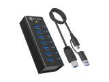 флаш памети ICY BOX Hub 7-Port USB 3.2 IB-AC618a Aluminum Housing, IB-AC618A