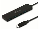 Нови модели и предложения за флашка MediaRange USB Type-C to USB 3.0 hub 1:4, bus-powered, black, MRCS508