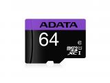 ADATA Premier microSDHC/SDXC UHS-I U1 Class 10 + Adapter 64GB Memory Card microSDXC Цена и описание.