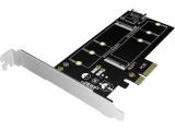 RaidSonic IB-PCI209 Converter for 1x M.2 SSD to SATA III & PCIe x4 аксесоари преходник/адаптер за монтаж  PCI-E Цена и описание.