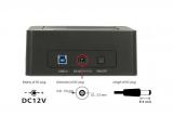 DeLock USB 3.0 Dual Docking Station for 2 x SATA HDD / SSD with Clone Function аксесоари докинг станция снимка №4