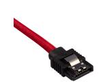 Corsair Premium Sleeved SATA 6Gbps 30cm Cable - Red 2pack аксесоари кабел снимка №2