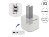 DeLock Станция USB-C, За 2 x M.2 NVMe PCIe SSD, Клониране аксесоари докинг станция снимка №2 DeLock Станция USB-C, За 2 x M.2 NVMe PCIe SSD, Клониране аксесоари докинг станция снимка №2