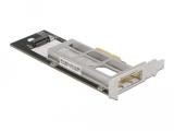 DeLock Подвижна стойка PCI Express Card за 1 x M.2 NMVe SSD, Нисък профил аксесоари преходник/адаптер за монтаж  PCI-E Цена и описание.